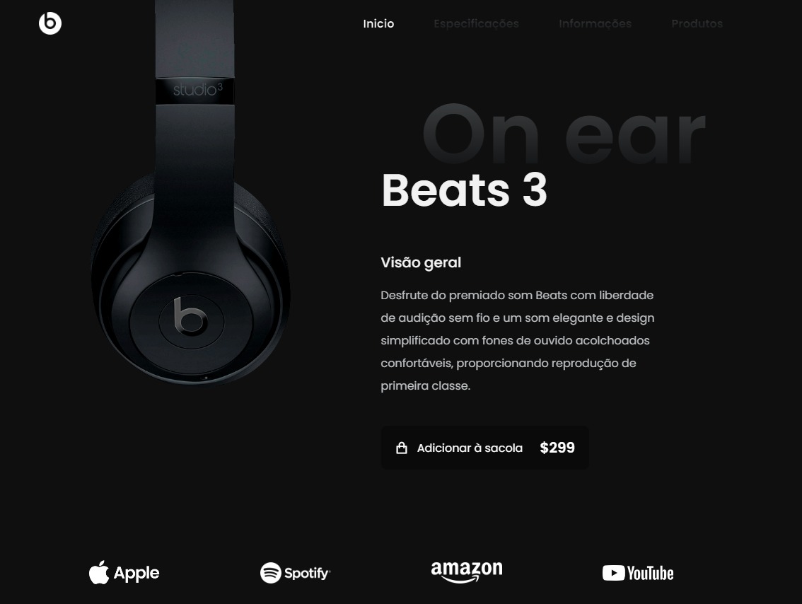 Headphone Store - Landing Page